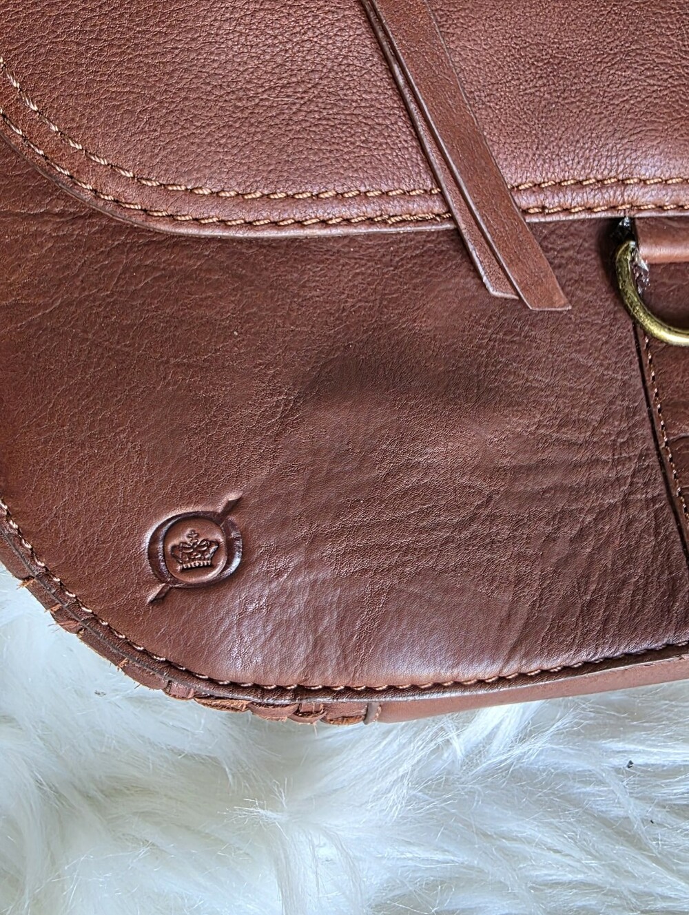 Born Penny Brown Leather Crossbody Bag - Picture 3 of 14